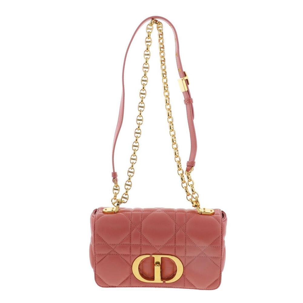 Christian Dior Macro Cannage Calo Leather Shoulder Bag